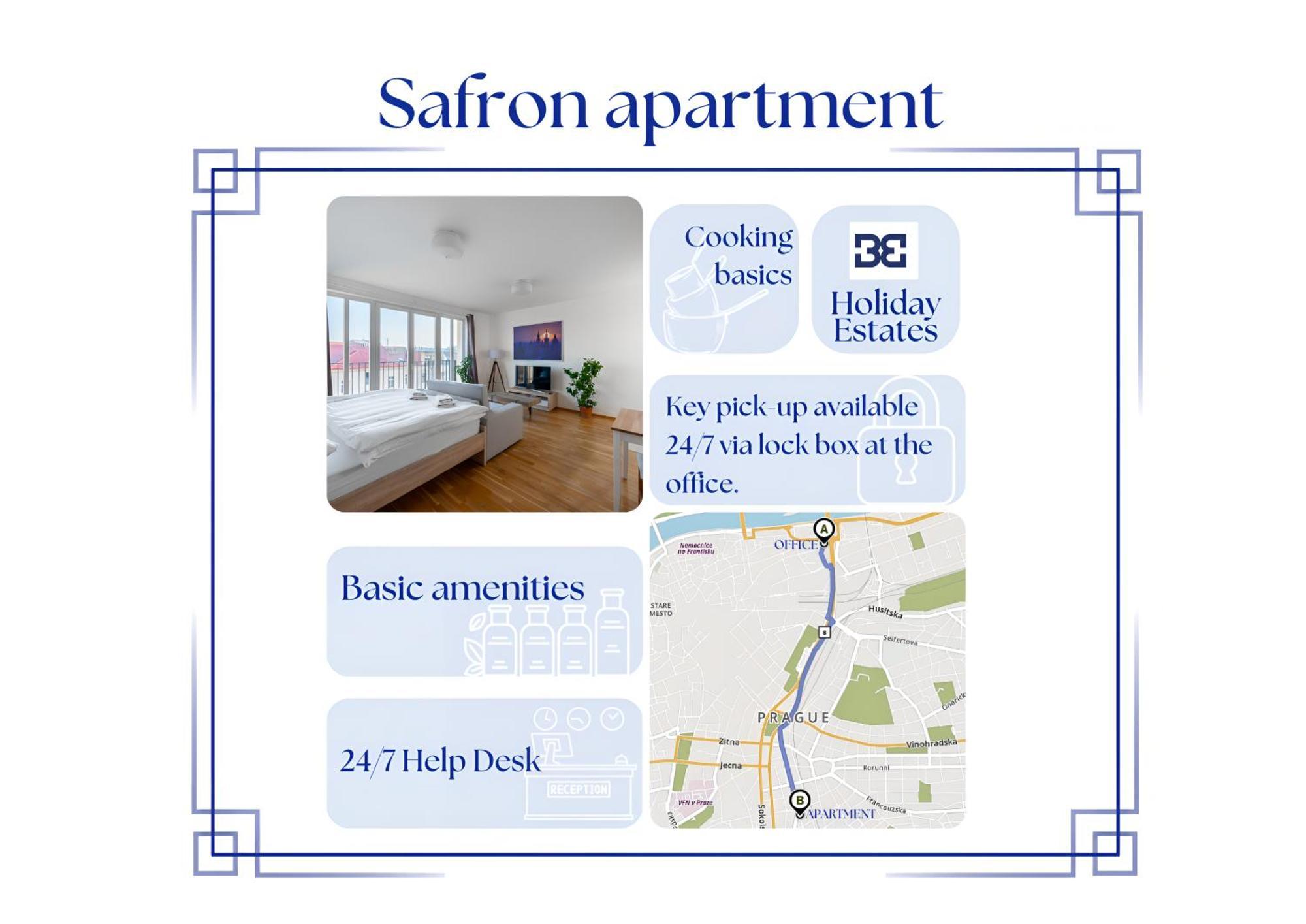 Sunny Safron Apartment Prága Kültér fotó